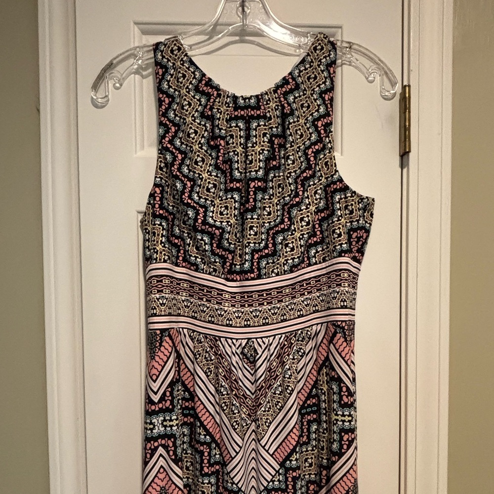 London Times Sleeveless maxi Sundress, size 4